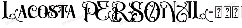 Lacosta PERSONAL字体转换
